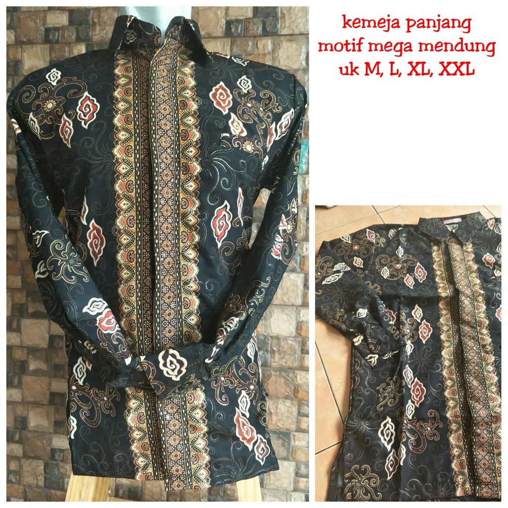 SB Collection Atasan Kemeja Ciko Lengan Panjang Batik Pria