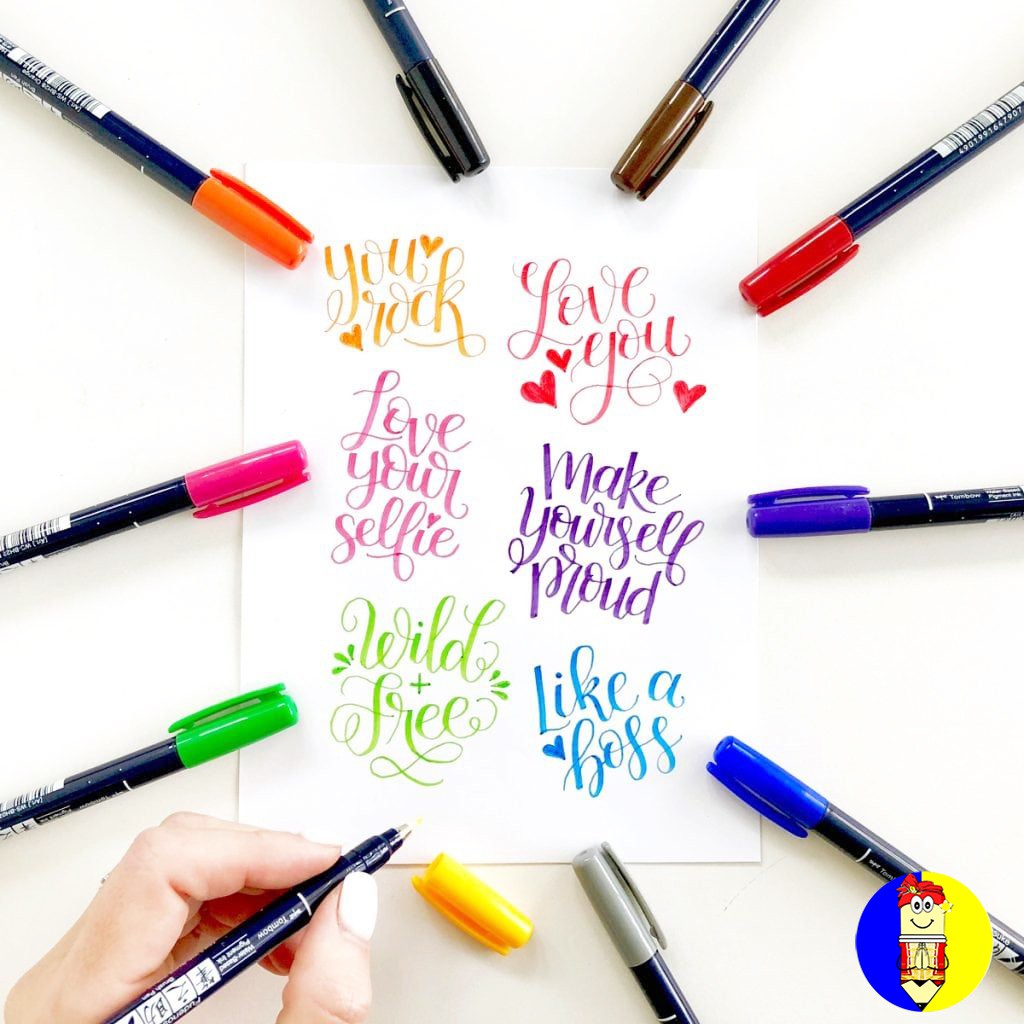 

Tombow Fudenosuke Brush pen Color Hard Tip