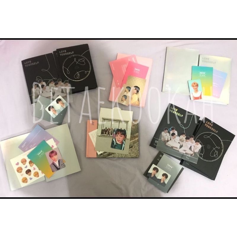 Photocard Album BTS Official RM JIN TAEHYUNG JUNGKOOK V JK tear r dilan Answer L osis YNWA Persona A