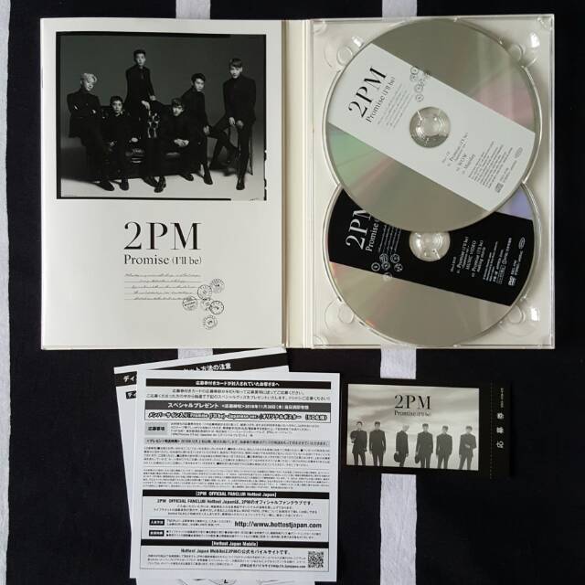 2PM PROMISE LIMITED EDITION JAPAN ALBUM JUN. K NICHKHUN TAECYEON WOOYOUNG JUNHO CHANSUNG