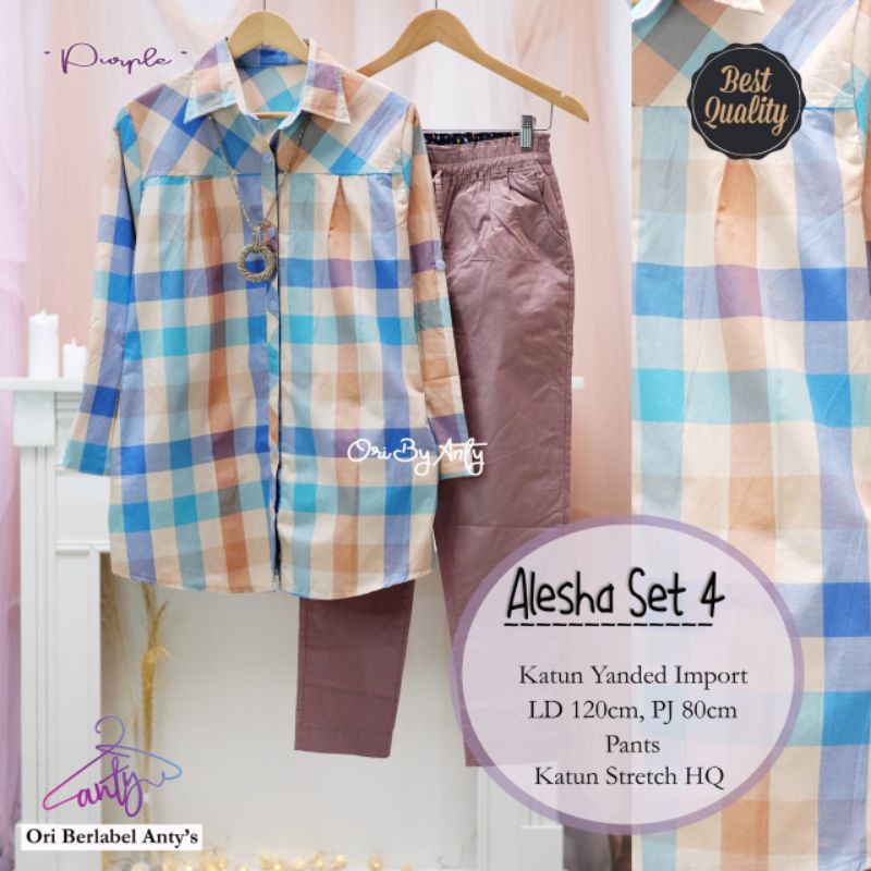 ALESHA SET 4, SETELAN CELANA WANITA