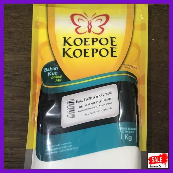 

RISAPE- VANILI CRYSTAL / VANELLI BUBUK KUPU-KUPU - KOEPOE-KOEPOE KEMASAN 1KG -ASLIII.