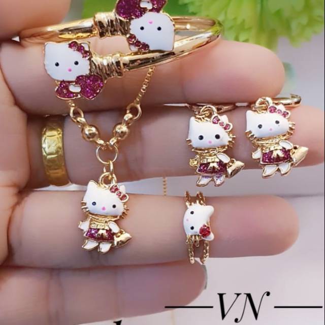 Xuping set perhiasan lapis emas 24k