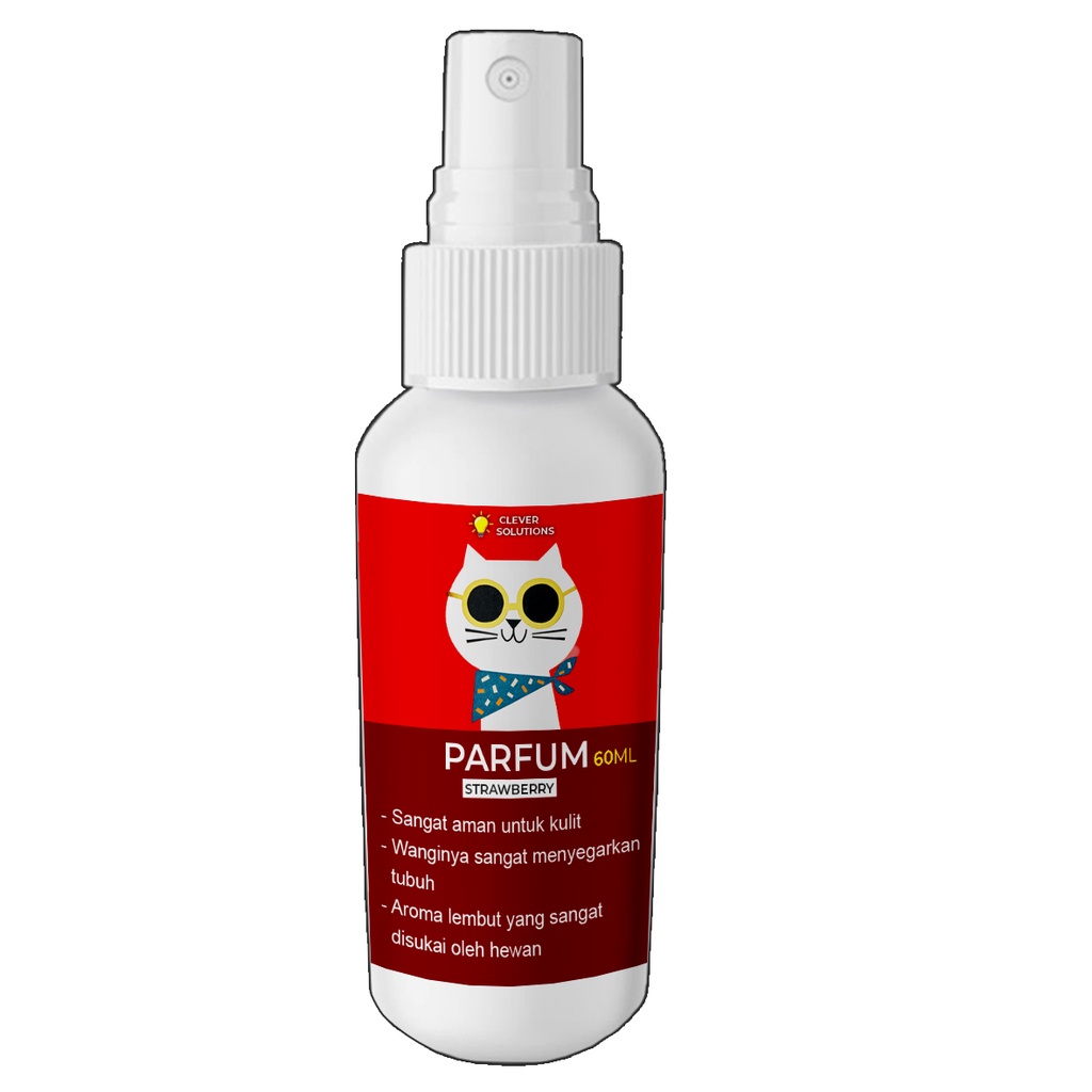 Parfum Kucing Kelinci Hamster Sugar Glider Pelembut Bulu Premium Wangi Tahan Lama 60ML Clever Solutions Royodha