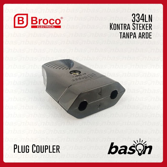 BROCO 334LN Plug Coupler - Kontra Steker - penyambung colokan kabel