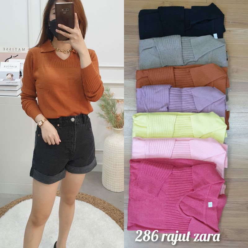 Rajut Polo Wanita Longsleeve (286)