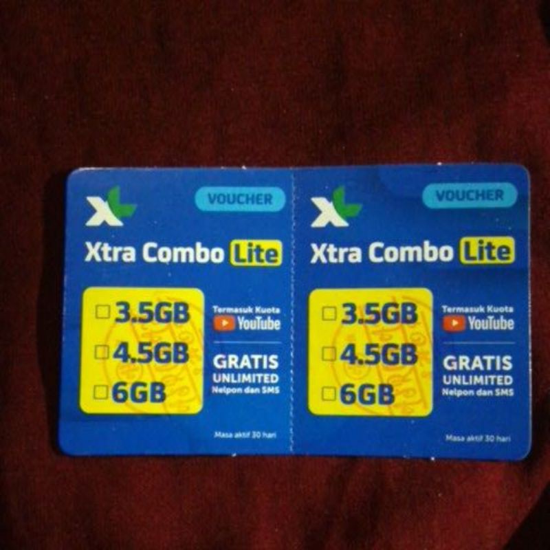 voucher xl xtra combo lite 4.5 gb