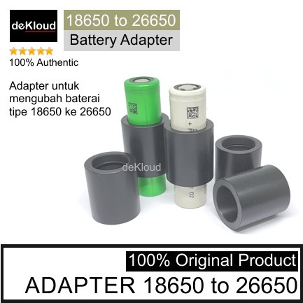 Baterai Adapter 18650 ke 26650 | batre adaptor to battery batere