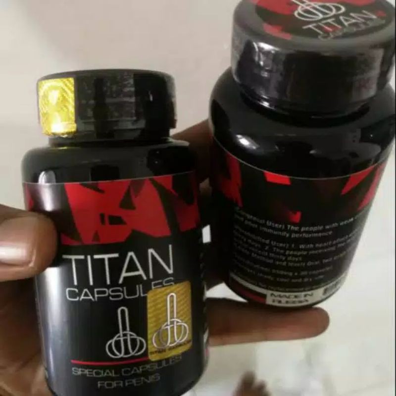 TITAN CAPSUL ASLI 100% ORIGINAL TITAN OBAT PEMBESAR PANJANG KUAT HERBAL AMPUH