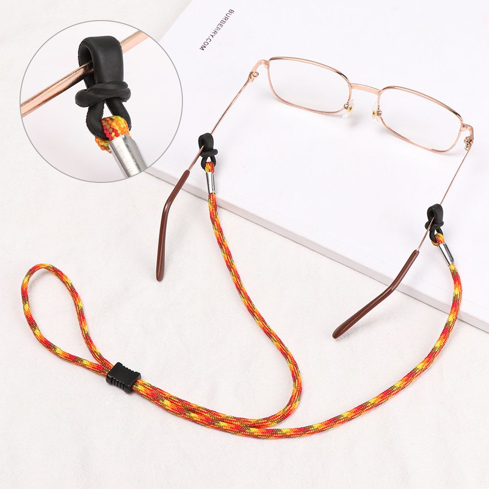 ROW Women Men Glasses Holder Strap Outdoor Sports Sunglasses Lanyard Glasses Chain Holder Necklace Non-slip Lightweight Fashion Eyewear Braid