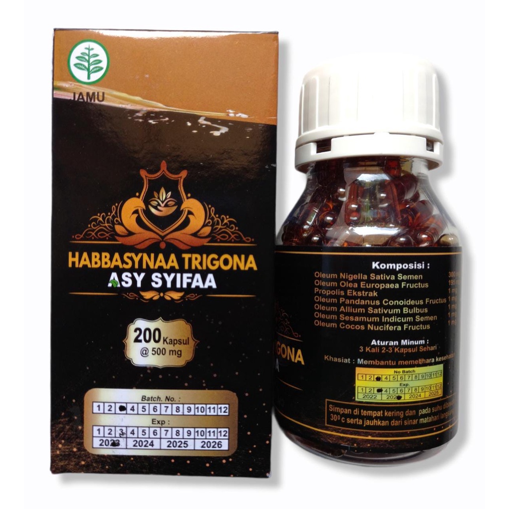 Habbatussauda Habbasyina Trigona Oil 200 Kapsul