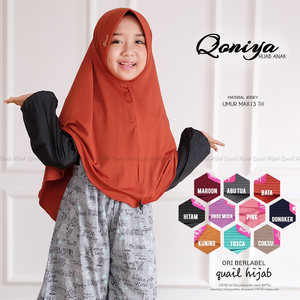 ORIGINAL TERMURAH Jilbab KINAYA By QUAIL Hijab ORIGINAL Shopee