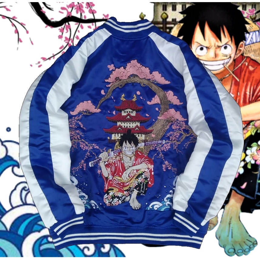 Jaket Sukajan Luffy Taro Anime One Piece