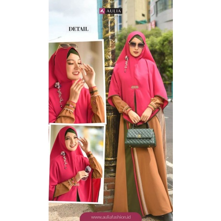 GAMIS SYAR'I SET ELIZA TASSEL BROWN AULIA FASHION ORIGINAL