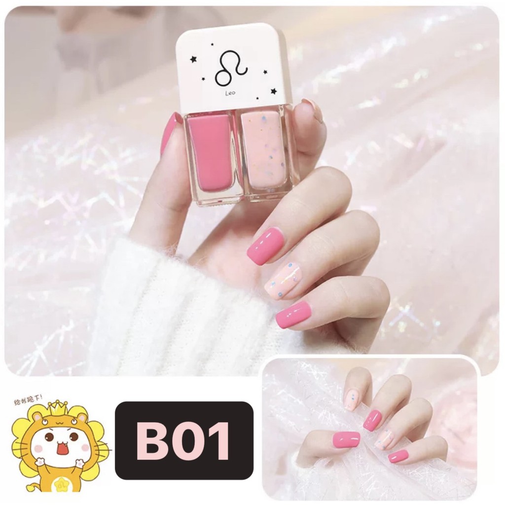 [1.1]BF B01-B30 2In1 Kutek Korean NON Peel Off Nail Polish Set