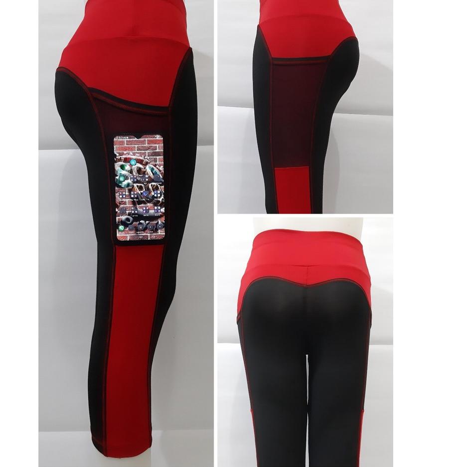 Lebih Trend Legging Senam 3/4 /Legging Kantong High Waist/Legging Tile 3/4 High Waist/ Legging/Bisa COD/Legging Yoga High Waist/Legging/Legging Wanita High Waist/Legging Sport High Waist/Legging Senam High Waist/Legging Kantong + Tile Model High Waist