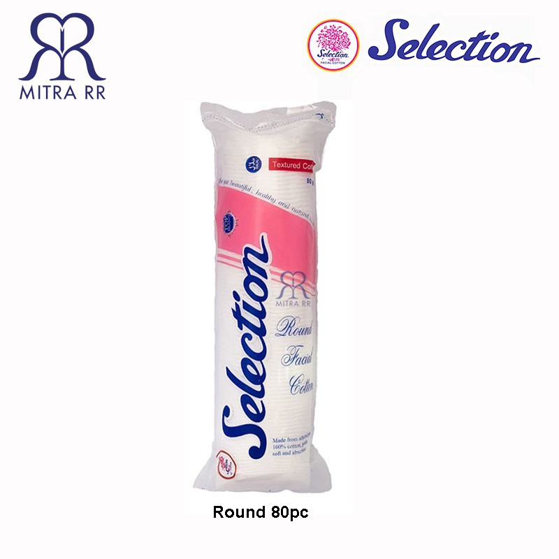 Kapas Selection Facial Cotton 35/50/75 gr | Round Cotton Oval  80pc | Cotton Bud 100/180 pcs