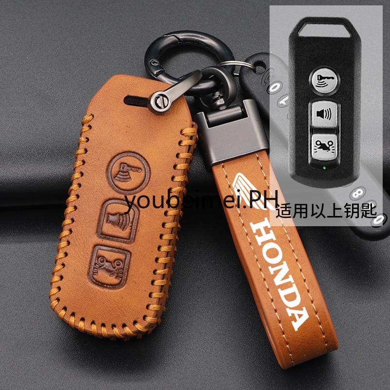 Case Pelindung remote Kunci motor honda VARIO 125 150 Bahan Kulit Dan Logam