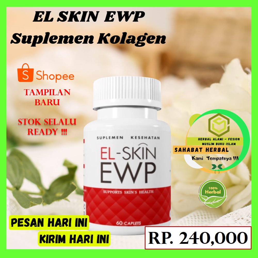 EL SKIN EWP Suplemen el skin ewp collagen Halal Plus Bpom
