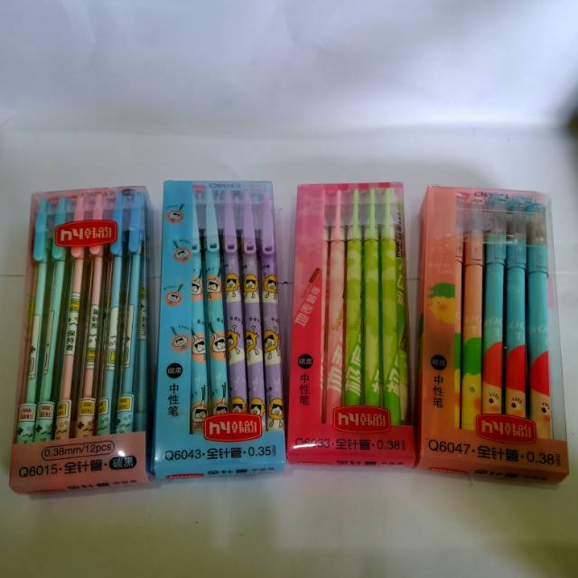 

Selusin Pulpen gel / gel pen murah HY