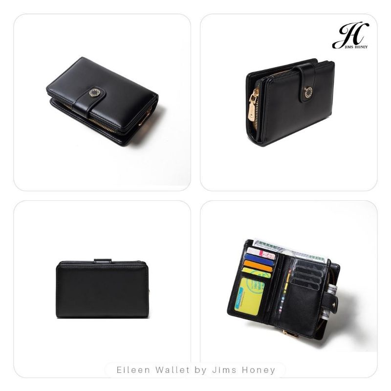 EILEEN WALLET JIMS HONEY ORI DOMPET 3/4 LIPAT WANITA IMPOR FASHION CEWEK KOREA LUCU BANYAK SLOT MURAH