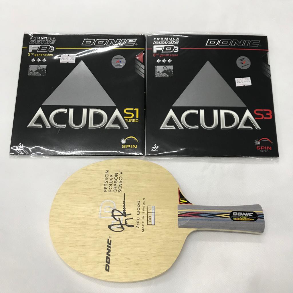 DONIC - Bat Donic Persson Power Carbon FL ( Bat Pingpong  Tenis meja Set)