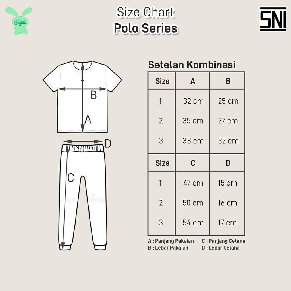 Setelan Atasan PENDEK + Celana PANJANG ARUCHI POLO ARUCHI MURAH BAHAN RIB PREMIUM CBKS