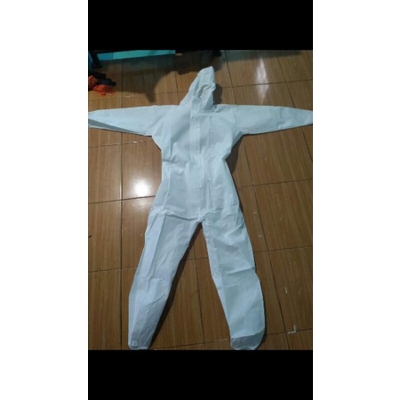APD MEDIS HAZMAT COVERALL DISPOSABLE BOHO TASLAN SPUNBOND 75GSM PAKAIAN MEDIS COVID CORONA