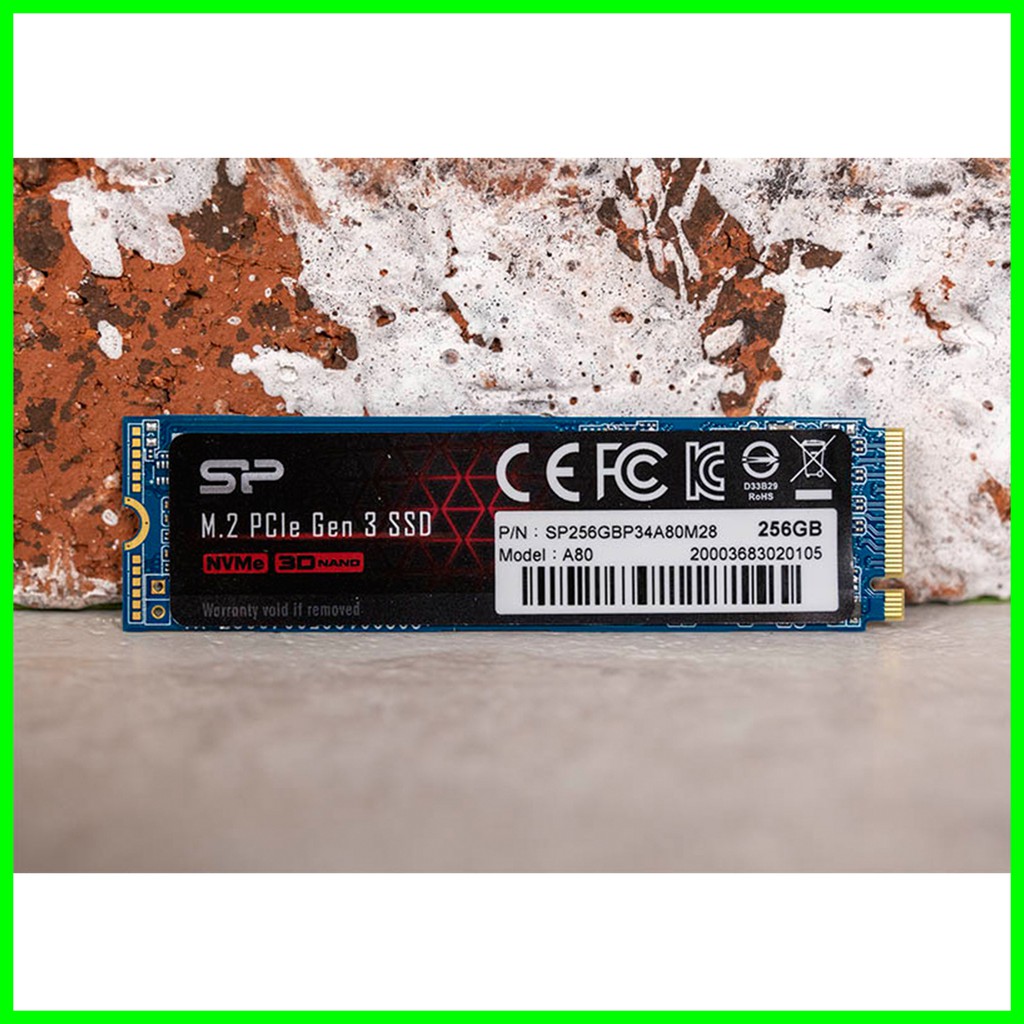 SSD Silicon Power A80 256GB M.2 NVMe 2280 PCIe Gen3x4