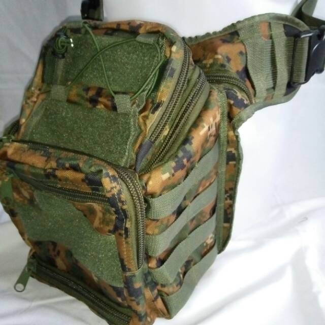 Tas slempang 803  besar loreng marpat,acupat,malvinas,gurun cordura local product