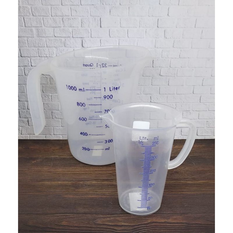 GELAS TAKAR 1 LITER & 250 ML TAKARAN AIR & MINYAK