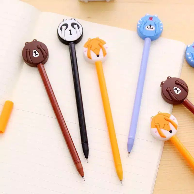 

H2LOKS469 PENA UNIK PULPEN SEKOLAH PULPEN ANIMAL PEEK A BOO