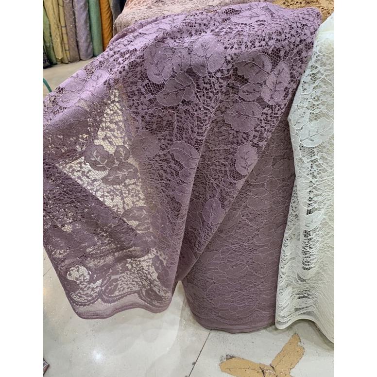 COD Kain Brokat Lace Daun