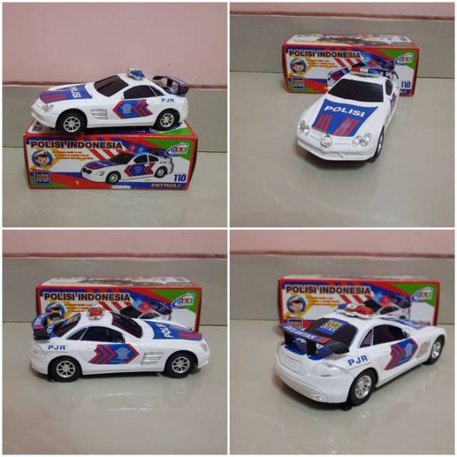 Mainan Mobil Polisi Bumb N Go - Mobil Polisi Suara Sirine