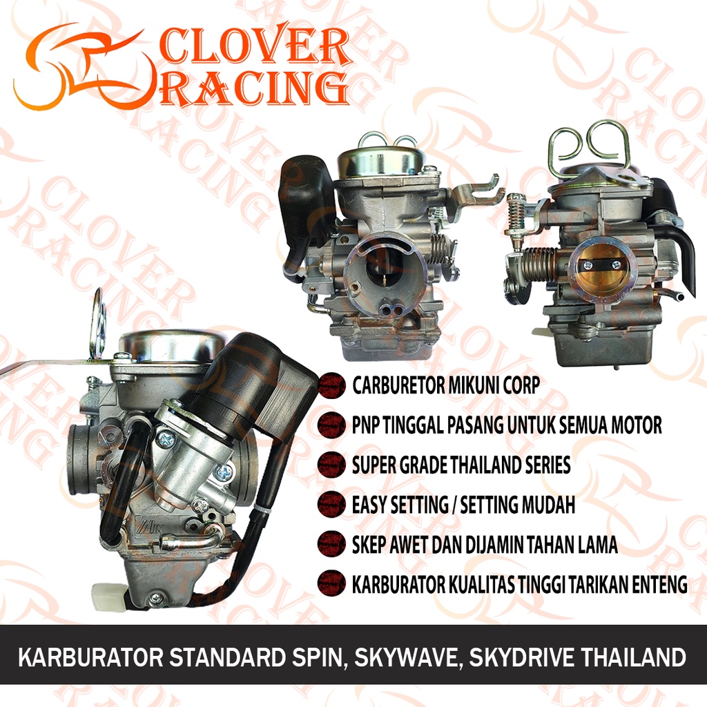 [ BISA COD ] KARBURATOR MIKUNI SPIN SKYWAVE SKYDRIVE SKY WAVE SKY DRIVE FULLSET PNP SENSOR AUTO CHOK