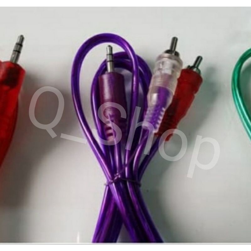 Kabel Audio 2-1, Jack 3,5 mm Stereo to RCA Audio 1,5 Meter