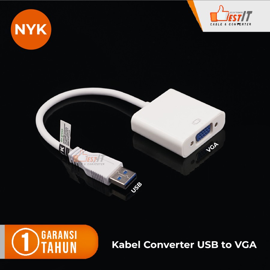 USB 3.0 to VGA Display Kabel Converter NYK Original