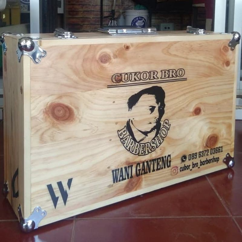 

kotak cukur /toolboxs barber custom