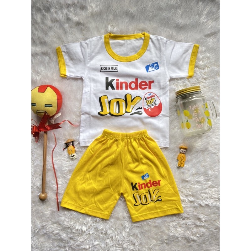 SETELAN ANAK KARAKTER KINDER JOY 6-12 BULAN PAKAI ALL SIZE