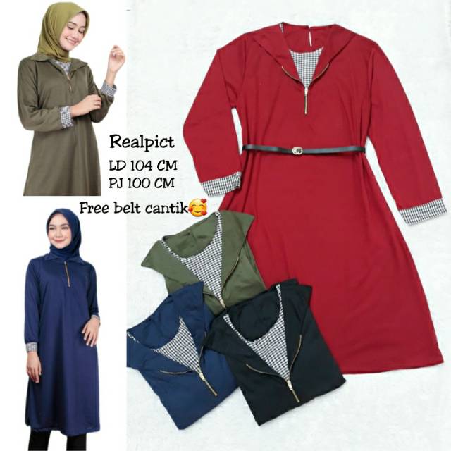 OSE TUNIK FASHION WANITA MUSLIMAH TUNIC ALIDIA