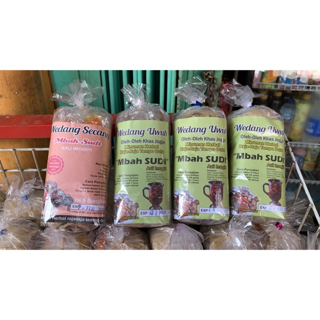 

UMKM01/ Wedang uwuh MBAH Sudi JaHE isntan (harga persaset/3500)