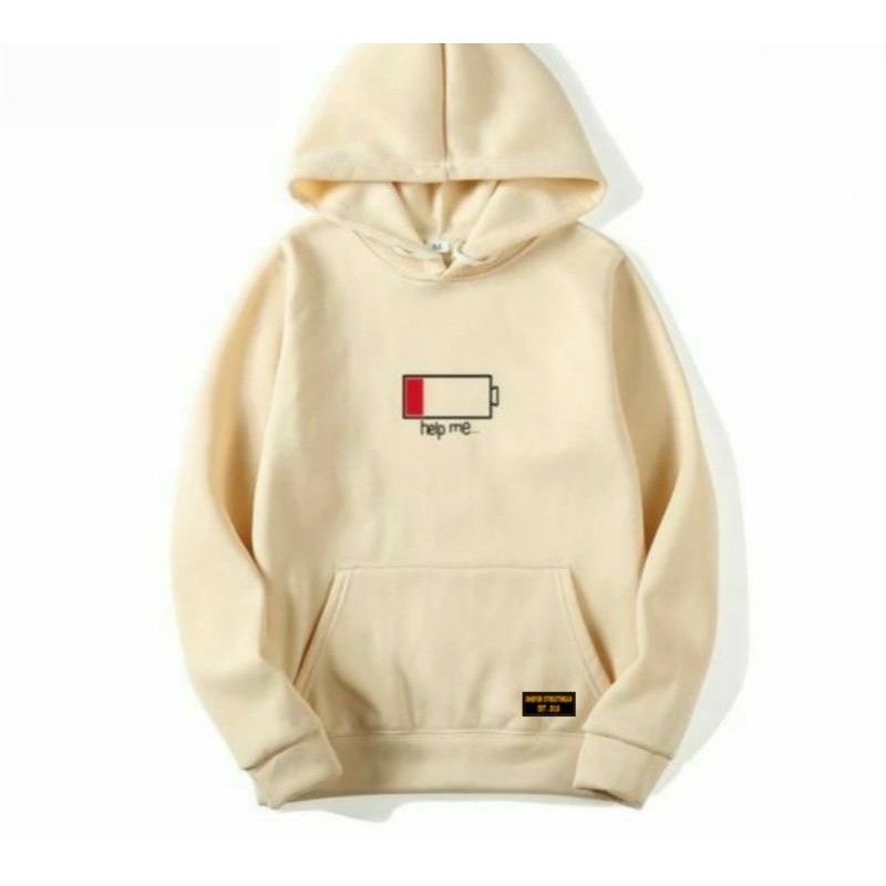 SWEATER HOODIE DISTRO BANDUNG Sweater pria Sweater wanita sweater hoodie Hoodie Cream