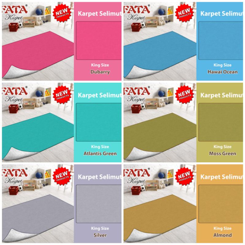 KARPET SELIMUT KARMUT FATA POLOS UK 180