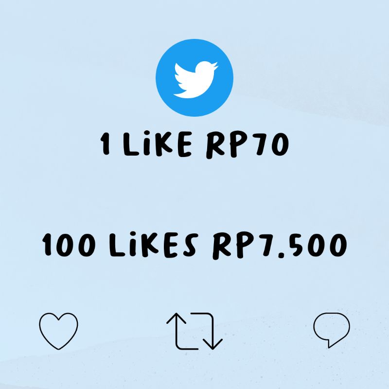 FOLLOWERS LIKE FAVORITE RETWEET INDONESIA TWITTER MURAH