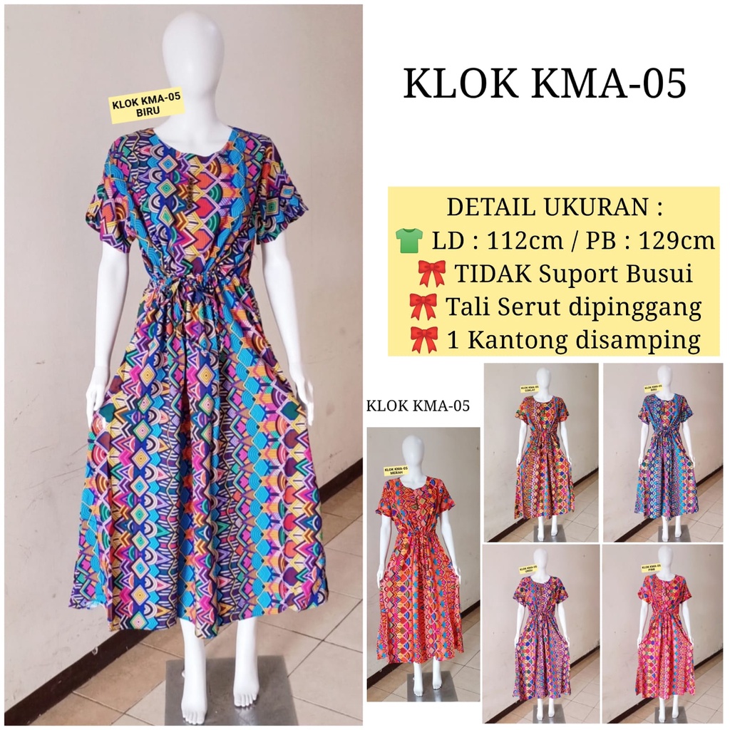 AS KLOK Daster Batik Kudamas LD 112cm - 114cm