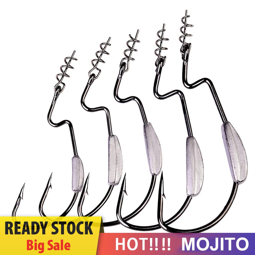 5pcs Mata Kail Jig Head 1.5g 2.5g 3g Untuk Umpan Pancing Lembut