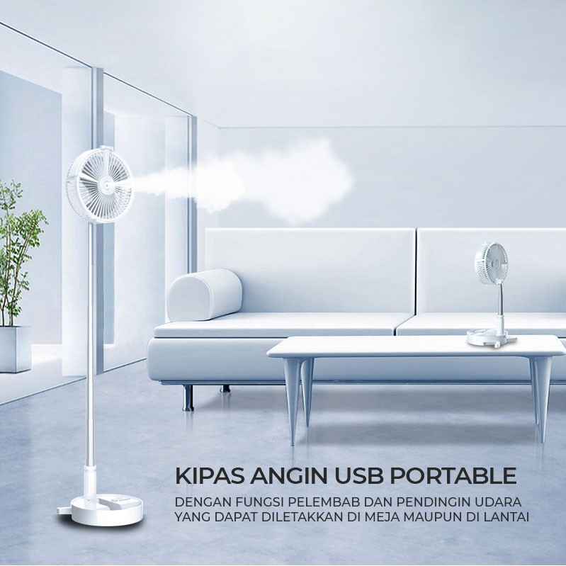 FYC-H7 USB 5 dlm 1 Kipas Angin ,humidifier , lampu meja ,powerbank