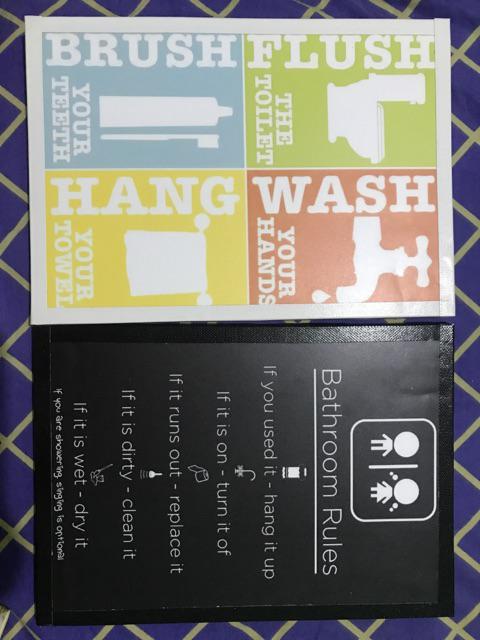 Wall Decor - Bathroom And Laundry Series Hiasan Pajangan Dinding Shabby Chic 1 Buah