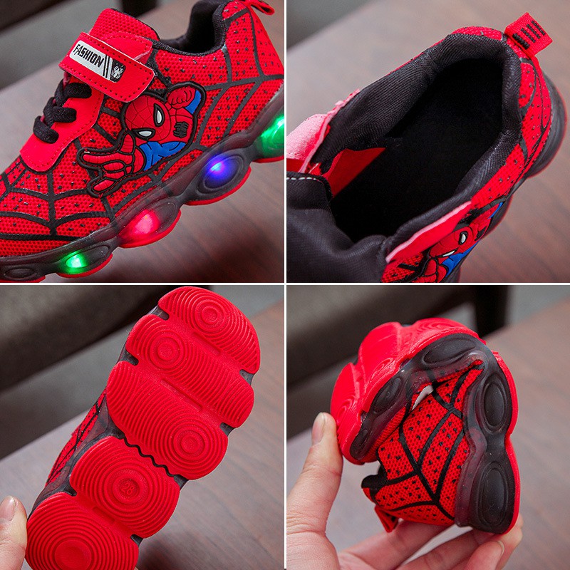 Sepatu Anak Laki Laki LED Import - Sepatu Sneakers Anak M168