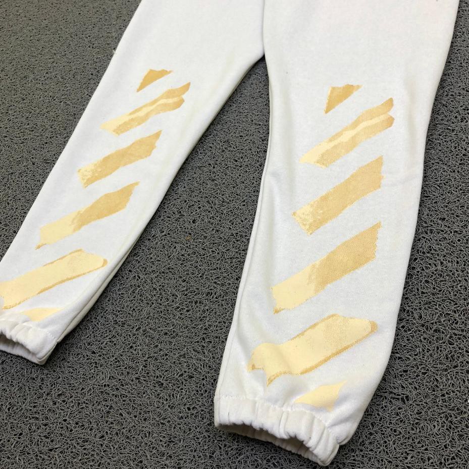 "Top Produk. CELANA TRAINING JOGER OFF WHITE TAPED GRAY AUTHENTIC ORIGINAL STREETWEAR BESTSELLER